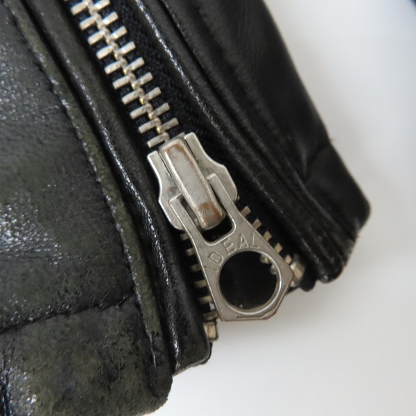 実際に弊社で買取させて頂いたHARE/ハレ 羊革/ラムレザー シングルライダースジャケット HA030006AD Sの画像 5枚目