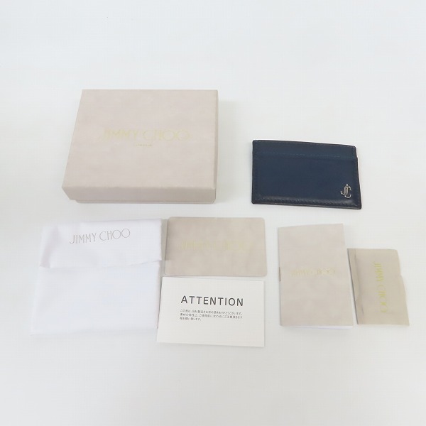 実際に弊社で買取させて頂いたJIMMY CHOO/ジミーチュウ DEAN/ディーン ロゴプレート パスケースの画像 8枚目
