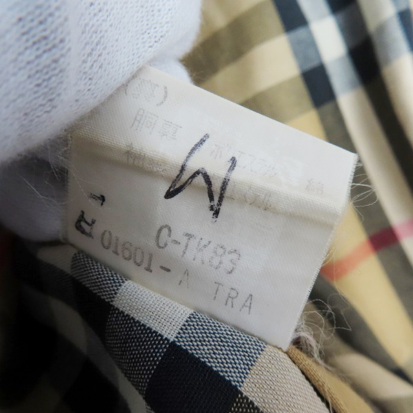 実際に弊社で買取させて頂いたBurberry's/バーバリーズ ノバチェック ライナー付き ステンカラーコートの画像 4枚目