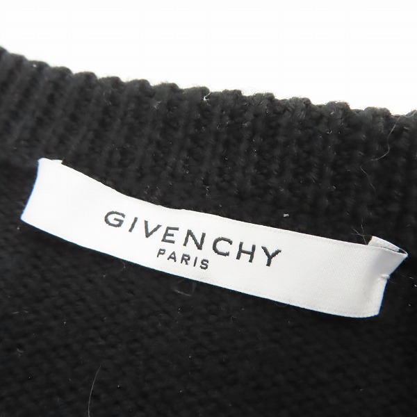 実際に弊社で買取させて頂いた【JPタグ】GIVENCHY/ジバンシィ バンドヘビーセーターフロントロゴニット BM900G400M/Sの画像 2枚目