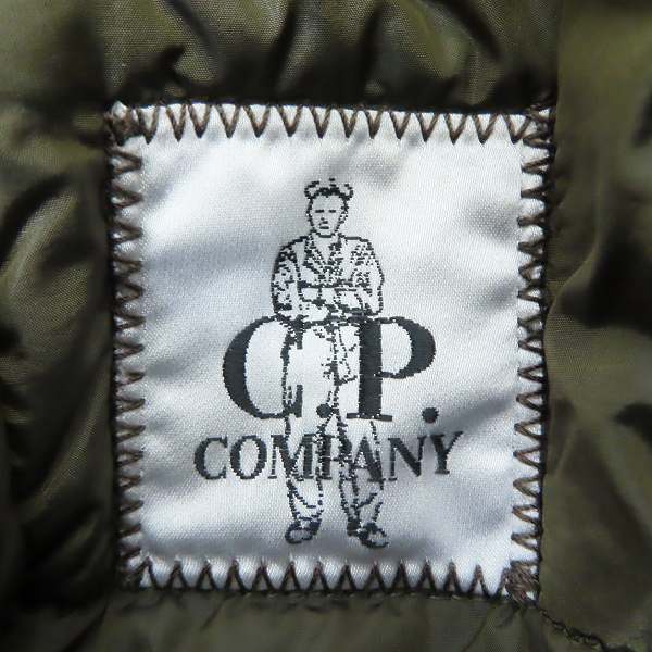 実際に弊社で買取させて頂いたC.P.COMPANY/シーピーカンパニー 中綿 レザー切り替え フライトジャケット/46の画像 3枚目