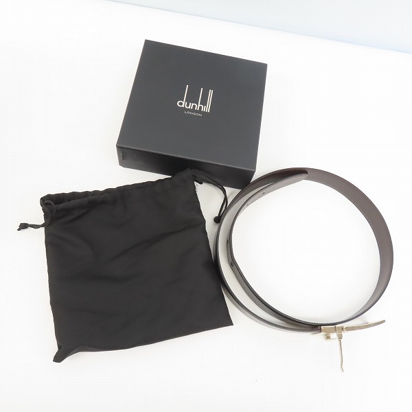 実際に弊社で買取させて頂いたdunhill/ダンヒル ピンバックル レザーベルトの画像 8枚目