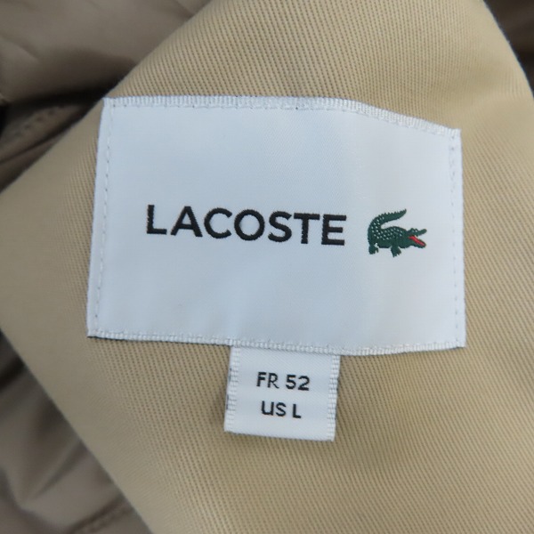 実際に弊社で買取させて頂いたLACOSTE/ラコステ 中綿フードコーチジャケット BH064EL/Lの画像 2枚目