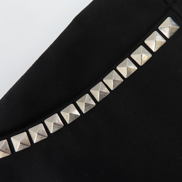 実際に弊社で買取させて頂いたCRIME/クライミー スタッズ パンツ ブラック/34の画像 6枚目