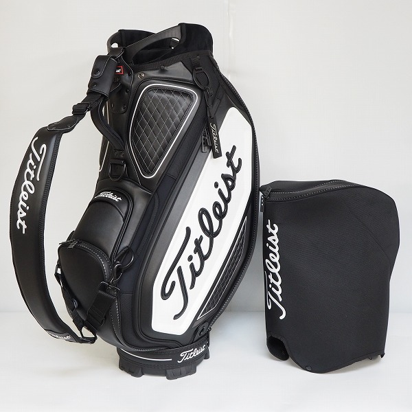 実際に弊社で買取させて頂いたTitleist/タイトリスト TB22SF9 9.5型 5分割 ツアー キャディバッグ 2022年継続モデル ブラックｘホワイト