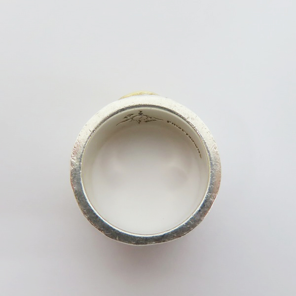 実際に弊社で買取させて頂いたFIRST ARROW's/ファーストアローズ K18付 カラ草彫りリングの画像 5枚目