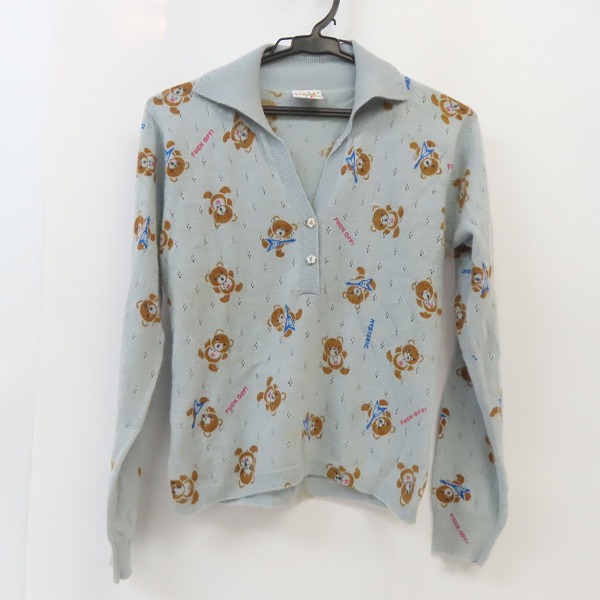 実際に弊社で買取させて頂いた（3）GRUNGE POPS HYSTERICS/ヒステリックグラマー ウール アンゴラ ニットポロ 2NH-0420-86C /F