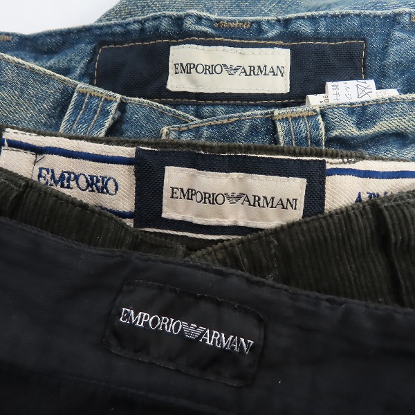 実際に弊社で買取させて頂いたEMPORIO ARMANI/エンポリオ アルマーニ カーゴパンツ/コーデュロイパンツ 等 3点セットの画像 2枚目