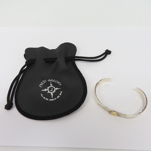 実際に弊社で買取させて頂いたFIRST ARROW'S/ファーストアローズ K18付 イーグルスタンプ バングル 8mmの画像 8枚目
