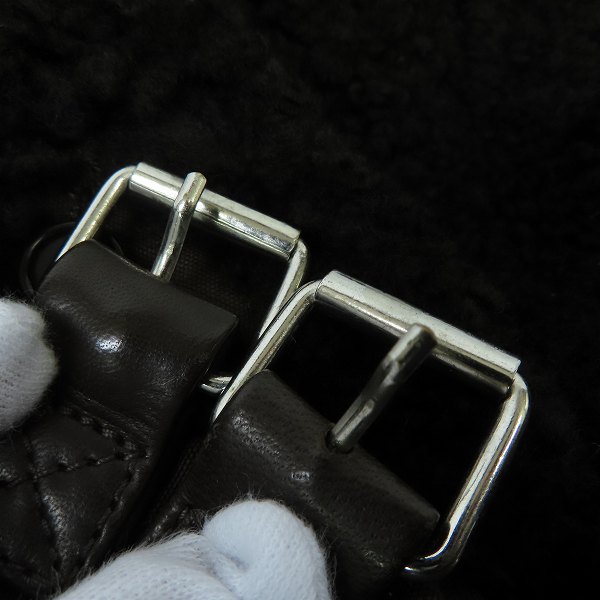 実際に弊社で買取させて頂いたC.P.COMPANY/シーピーカンパニー 中綿 レザー切り替え フライトジャケット/46の画像 7枚目