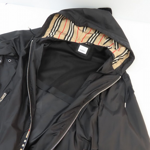 実際に弊社で買取させて頂いたburberrys/バーバリーズ ナイロンジャケット フード付き パーカー 48の画像 6枚目