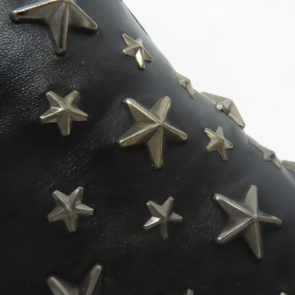実際に弊社で買取させて頂いたJIMMY CHOO/ジミーチュウ 132GROVE スタースタッズ スリッポン/シューズ 41の画像 7枚目