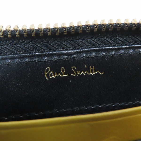 実際に弊社で買取させて頂いたPaul Smith/ポールスミス レザーラウンドファスナー長財布 30PA P073の画像 5枚目