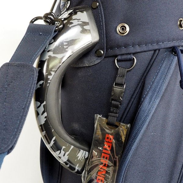 実際に弊社で買取させて頂いたBRIEFING/ブリーフィング CR-5 ゴルフ 9.5型 5分割キャディバッグ ネイビーの画像 4枚目