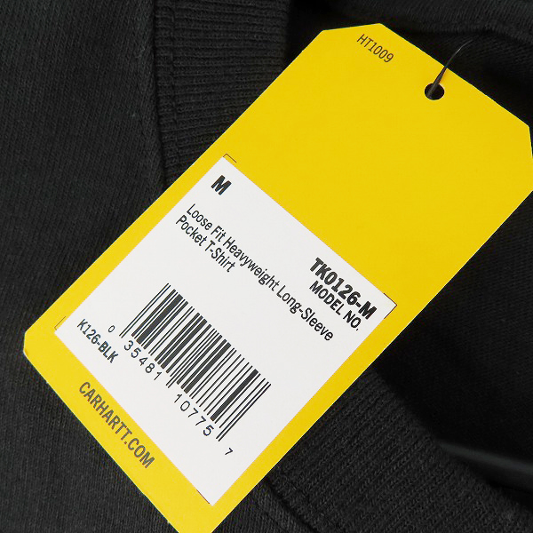 実際に弊社で買取させて頂いた【未使用】Carhartt/カーハート WORKWEAR L/S POCKET ロングTシャツ TK0126/Mの画像 5枚目