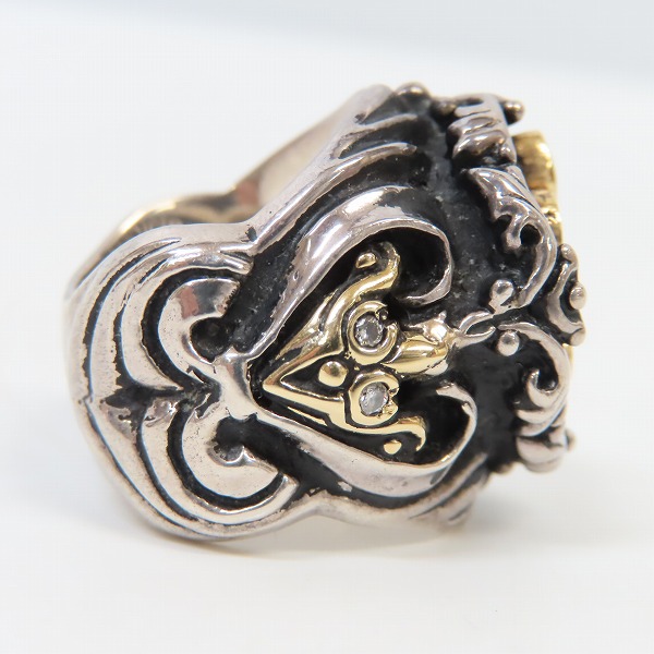 実際に弊社で買取させて頂いたLeathers & Treasures/レザーズアンドトレジャーズ K18/ダイヤパヴェ バロックリングの画像 4枚目