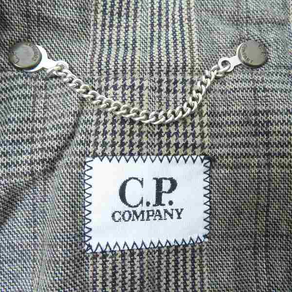 実際に弊社で買取させて頂いたC.P. COMPANY/シーピーカンパニー チェック柄 テーラードジャケット/44の画像 2枚目