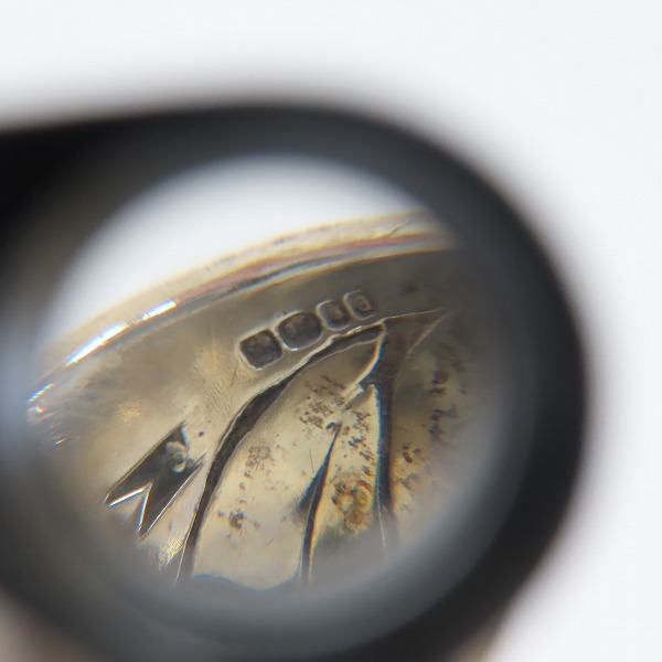 実際に弊社で買取させて頂いたCRAZY PIG/クレイジーピッグ ラージエビルスカルリング ストーンアイズの画像 7枚目