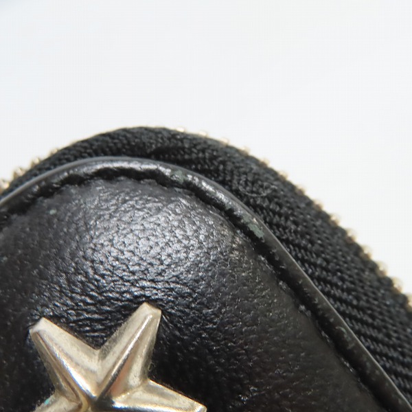 実際に弊社で買取させて頂いたJIMMY CHOO/ジミーチュウ スタースタッズ レザー ラウンドファスナー長財布の画像 7枚目
