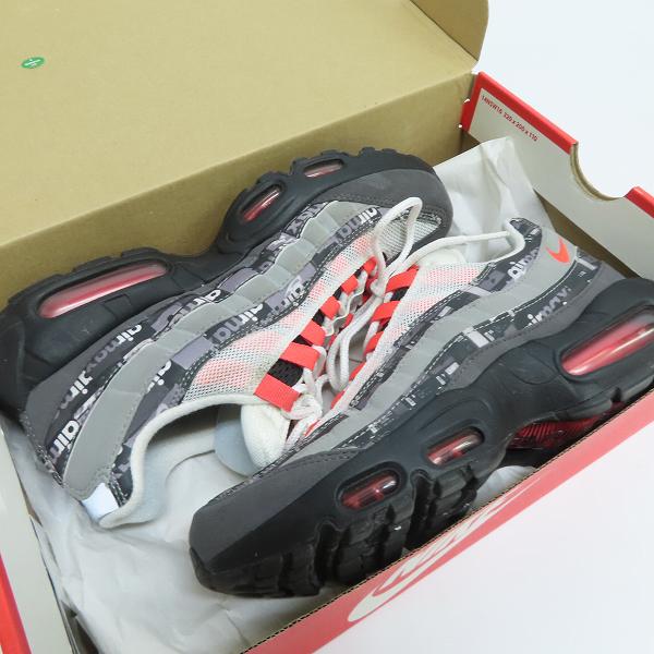 実際に弊社で買取させて頂いたNIKE×atmos/ナイキ×アトモス AIR MAX 95 "WE LOVE NIKE"/エアマックス95 スニーカー AQ0925-002/24.0の画像 8枚目