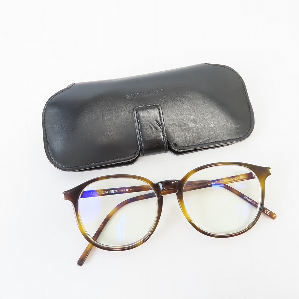 実際に弊社で買取させて頂いたSAINT LAURENT PARIS/サンローランパリ 度入り眼鏡/メガネフレーム/アイウェア SL106の画像 9枚目