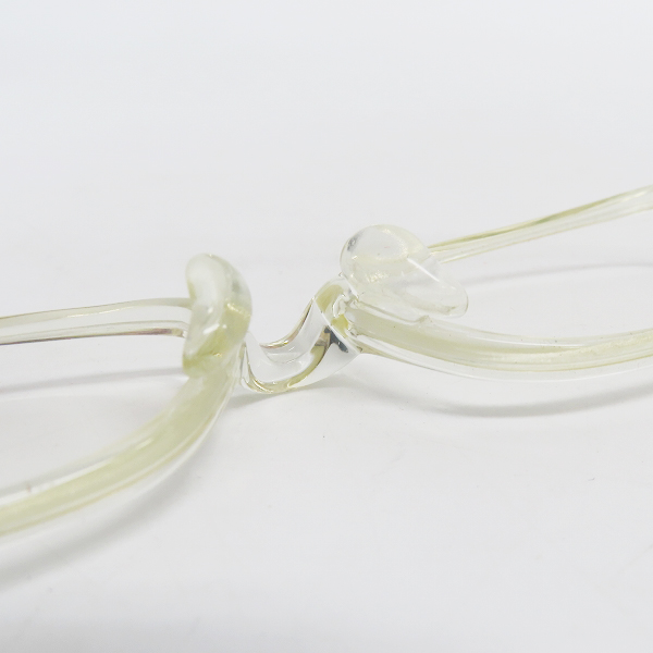 実際に弊社で買取させて頂いた999.9/フォーナインズ スクエア型 眼鏡/メガネフレーム 度入り NP-711の画像 4枚目