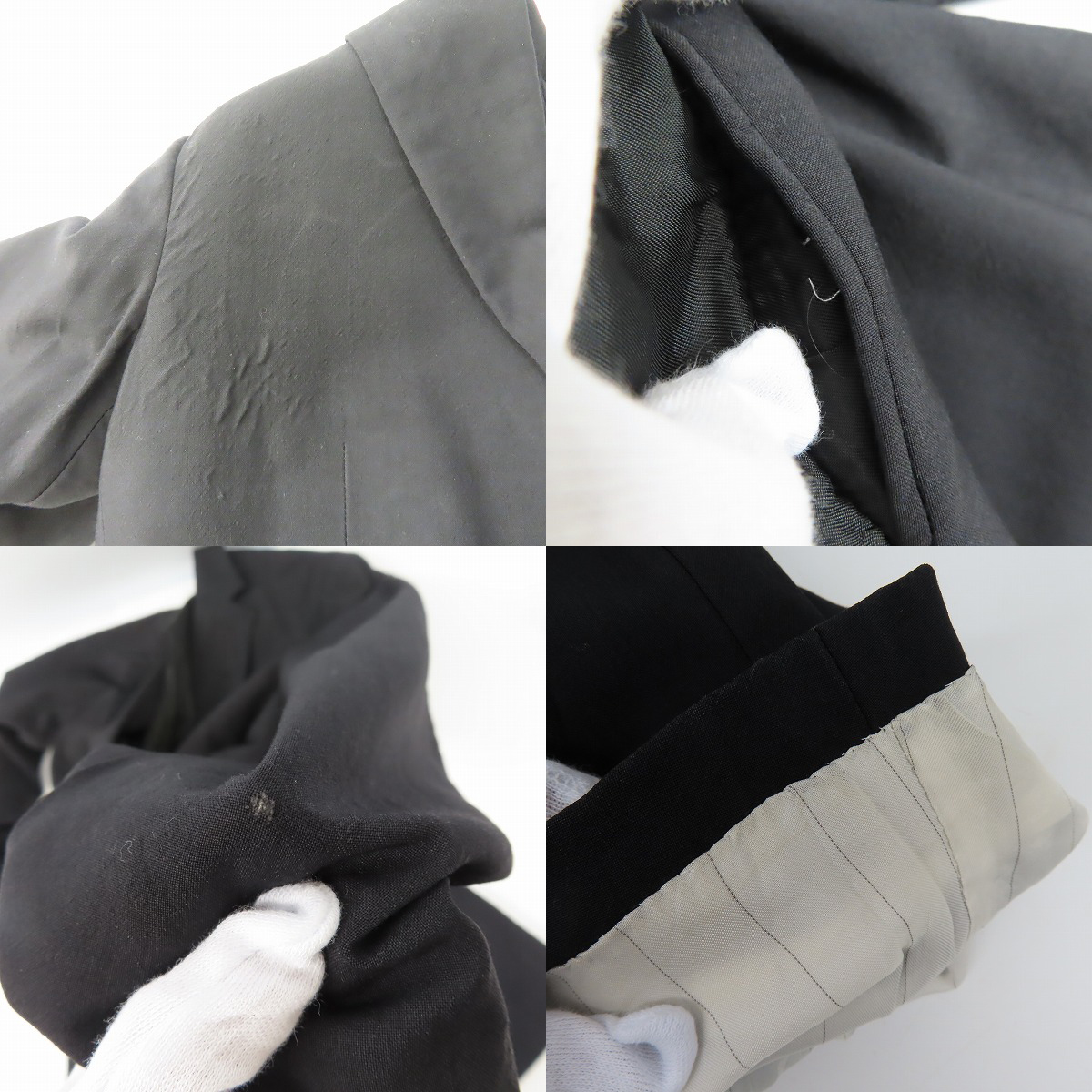 実際に弊社で買取させて頂いたPRADA/プラダ テーラードジャケット/パンツ セットアップ/50Rの画像 4枚目