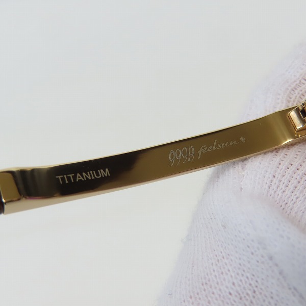 実際に弊社で買取させて頂いた999.9/フォーナインズ feelsun/フィールサン サングラス F-02NPMの画像 6枚目