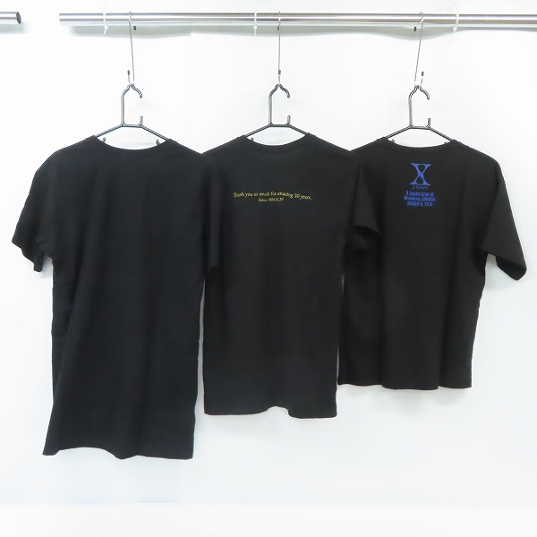 実際に弊社で買取させて頂いたLUNA SEA/HIDE/X JAPAN LUNATIC X’MAS 2019/メモリアル/WEMBLEY Tシャツ/バンドTシャツ3点セットの画像 1枚目