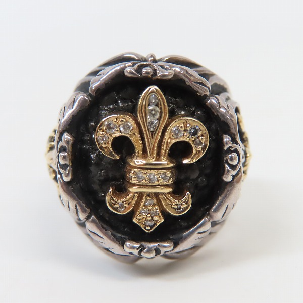 実際に弊社で買取させて頂いたLeathers & Treasures/レザーズアンドトレジャーズ K18/ダイヤパヴェ バロックリングの画像 1枚目