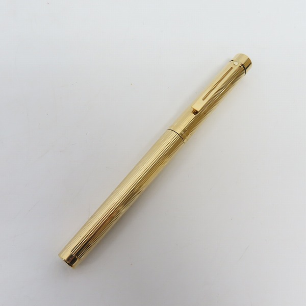 実際に弊社で買取させて頂いたSHEAFFER/シェーファー 万年筆/筆記具 ゴールド ペン先 14K/585 Fの画像 5枚目