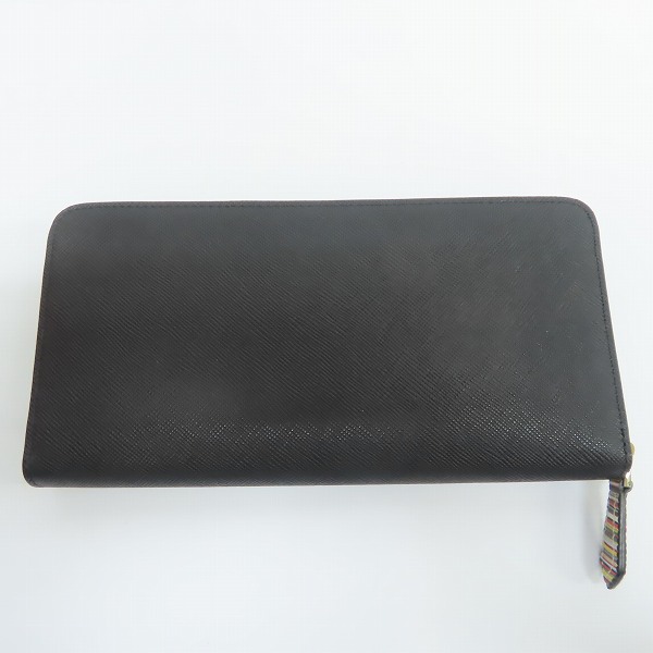 実際に弊社で買取させて頂いたPaul Smith/ポールスミス レザー ジップストローグレイン ラウンドジップ ウォレット/長財布 PSC785の画像 1枚目