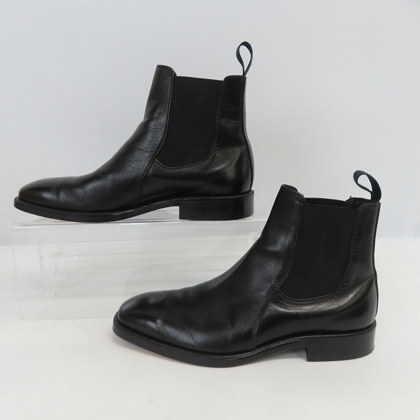 実際に弊社で買取させて頂いたBURBERRY/バーバリー サイドゴアブーツ ブラック/24.5の画像 3枚目
