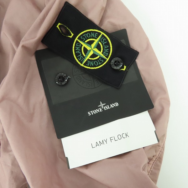 実際に弊社で買取させて頂いた【未使用/JPタグ】STONE ISLAND/ストーンアイランド LAMY FLOCK GRENAT ラミーフロック ジップアップブルゾン 691544435/Sの画像 6枚目