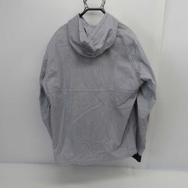 実際に弊社で買取させて頂いたSTUSSY/ステューシー AUTHENTIC GEAR 金タグ ジップアップ ストライプ パーカー/XLの画像 1枚目