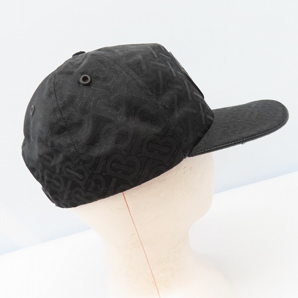 実際に弊社で買取させて頂いたBURBERRY/バーバリー 21AW ロゴ ナイロンジャガードキャップ 総柄の画像 3枚目