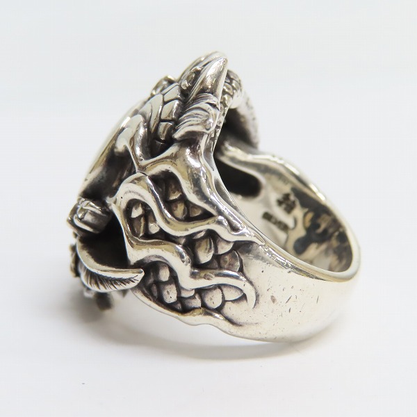 実際に弊社で買取させて頂いたBloodyMary/ブラッディマリー KAI 2008 クリスマス 太極図 リング/17号の画像 2枚目