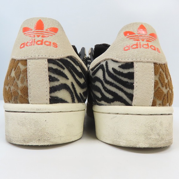 実際に弊社で買取させて頂いたadidas×atmos/アディダス×アトモス SUPERSTAR CRAZY ANIMAL PACK シューズ/スニーカー FY5232/29の画像 1枚目