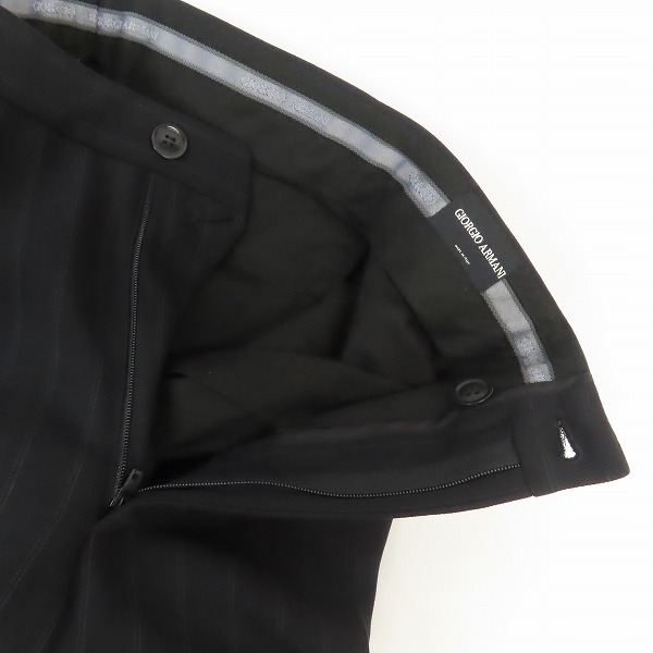 実際に弊社で買取させて頂いたGIORGIO ARMANI/ジョルジオアルマーニ  ストライプ柄 ジャケット/パンツ/44 セットアップスーツの画像 4枚目