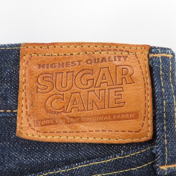 実際に弊社で買取させて頂いたSUGARCANE/シュガーケーン ボタンフライ デニムパンツ M41300/W28L34の画像 3枚目