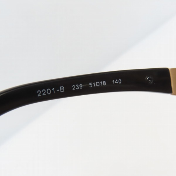 実際に弊社で買取させて頂いたBVLGARI/ブルガリ 度入り メガネ/アイウェア 2201-B 239の画像 7枚目