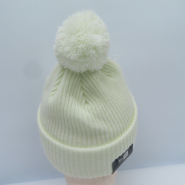 実際に弊社で買取させて頂いた（1）【未使用】NEW ERA×FRAGMENT DESIGN/ニューエラ×フラグメント デザイン ポンポンニット リブ ホワイトの画像 4枚目