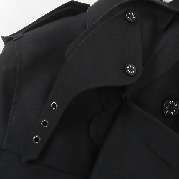 実際に弊社で買取させて頂いたMACKINTOSH/マッキントッシュ ゴム引き ステンカラーコート HQ/ID/IJ/38の画像 4枚目