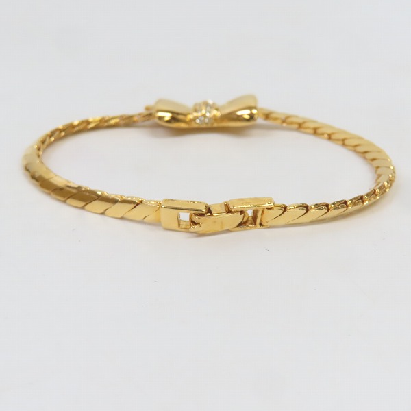 実際に弊社で買取させて頂いたGIVENCHY/ジバンシィ リボンデザイン ゴールドカラー イヤリング/ネックレス/ブレスレットの画像 4枚目