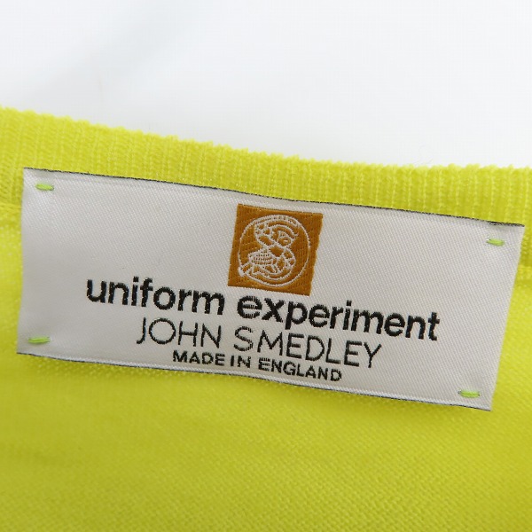 実際に弊社で買取させて頂いたuniform experiment×JOHN SMEDLEY/ユニフォームエクスペリメント×ジョンスメドレー クルーネック ニット UE-112115/1の画像 2枚目