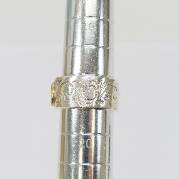 実際に弊社で買取させて頂いたFIRST ARROW's/ファーストアローズ K18付 カラ草彫りリングの画像 7枚目