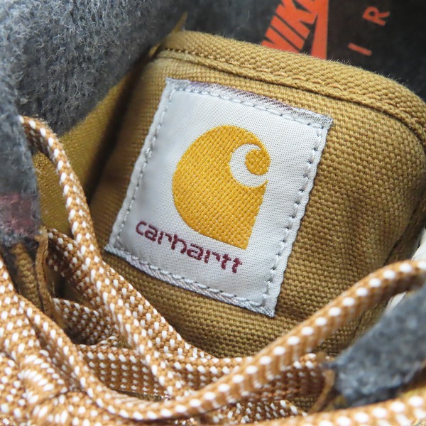 実際に弊社で買取させて頂いたNIKE×Carhartt WIP/ナイキ×カーハート AIR FORCE 1 07 PRM WIP エアフォース1 AV4113-200/27.5の画像 6枚目