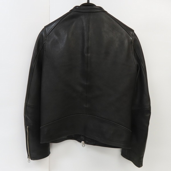 実際に弊社で買取させて頂いたHARE/ハレ 羊革/ラムレザー シングルライダースジャケット HA030006AD Sの画像 1枚目