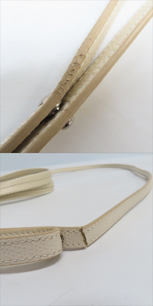 実際に弊社で買取させて頂いたCELINE/セリーヌ バーティカル カバ スモール 2way トートバッグ ホワイト/ブラックの画像 9枚目