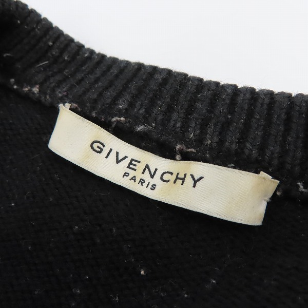 実際に弊社で買取させて頂いた【JPタグ】GIVENCHY/ジバンシィ バンドヘビーセーターフロントロゴニット BM900G400M/XLの画像 2枚目